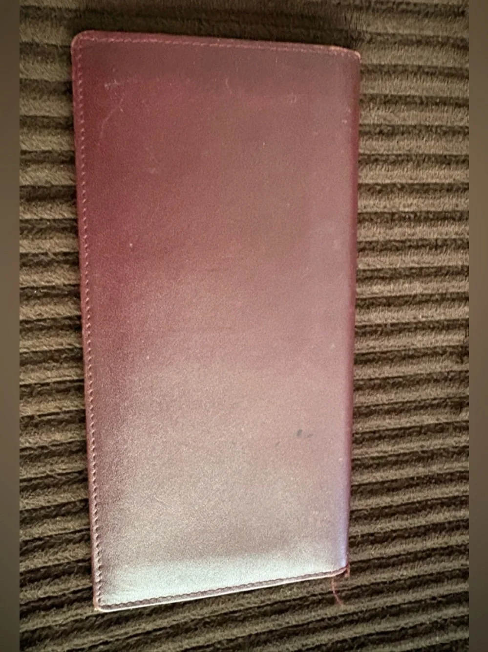 Vintage Christian Dior Burgundy Long Unisex Wallet Case